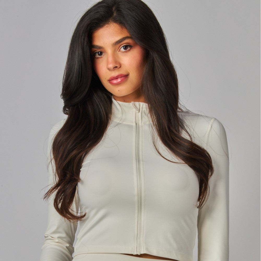 Butter Soft Long Sleeve Mock Neck Zip-Up Jacket