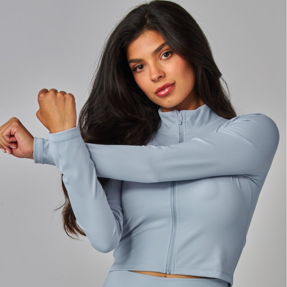 Butter Soft Long Sleeve Mock Neck Zip-Up Jacket